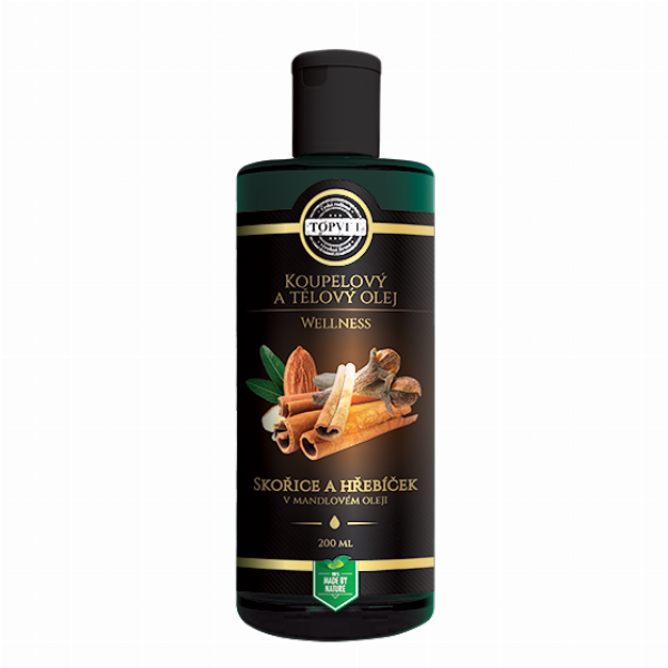 Cinnamon and clove in almond oil