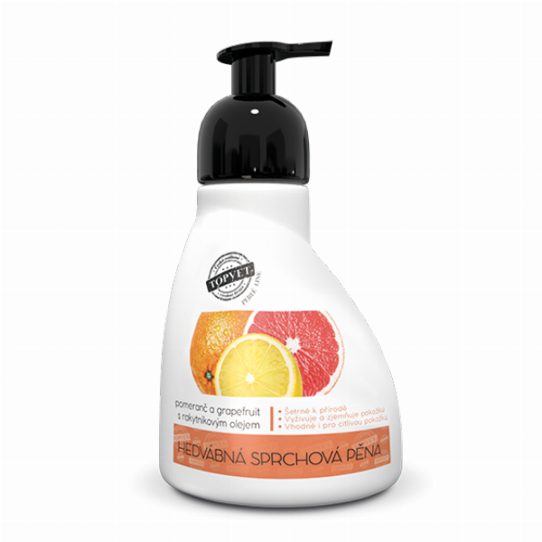 Shower foam - orange and grapefruit with sea buckthorn oil