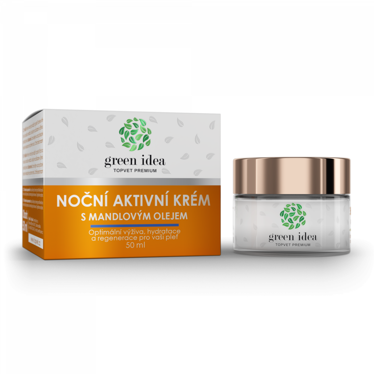 Night active cream with almond oil