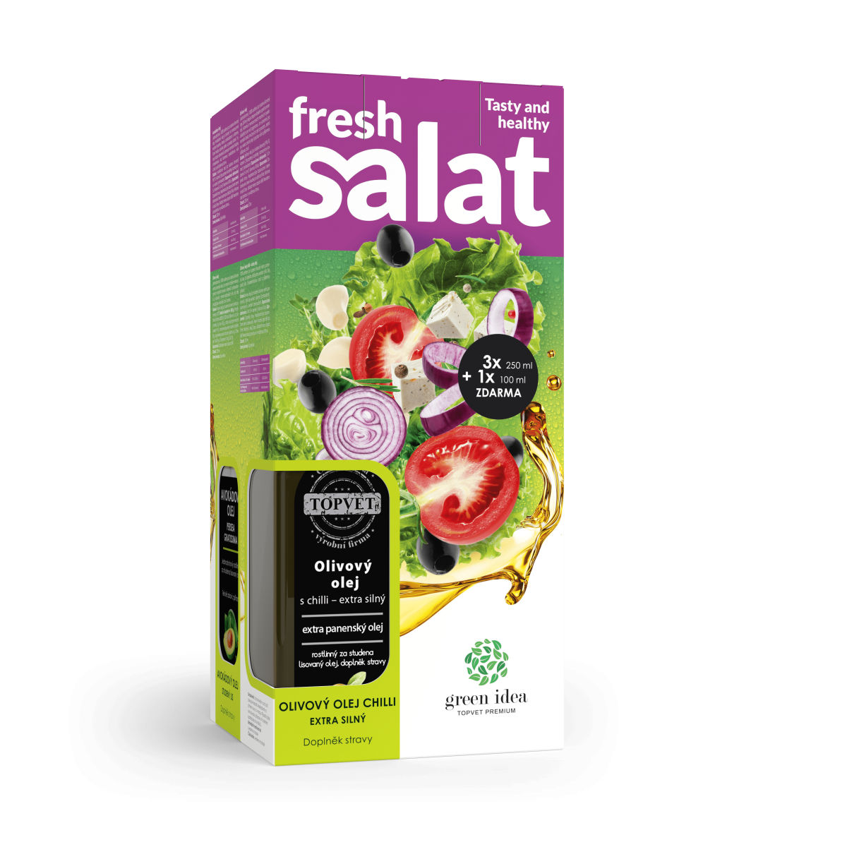 Fresh salat - Tasty and healthy 3+1 free