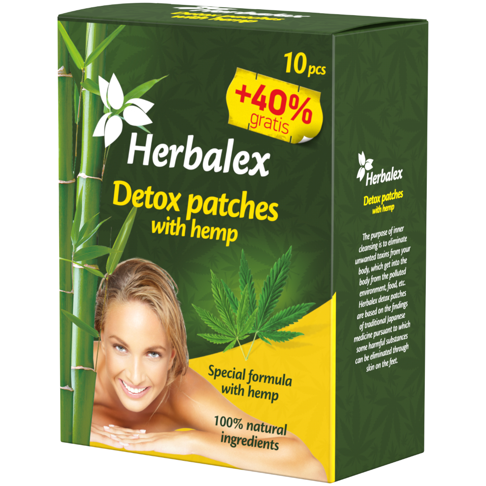 Herbalex Detox patches with hemp