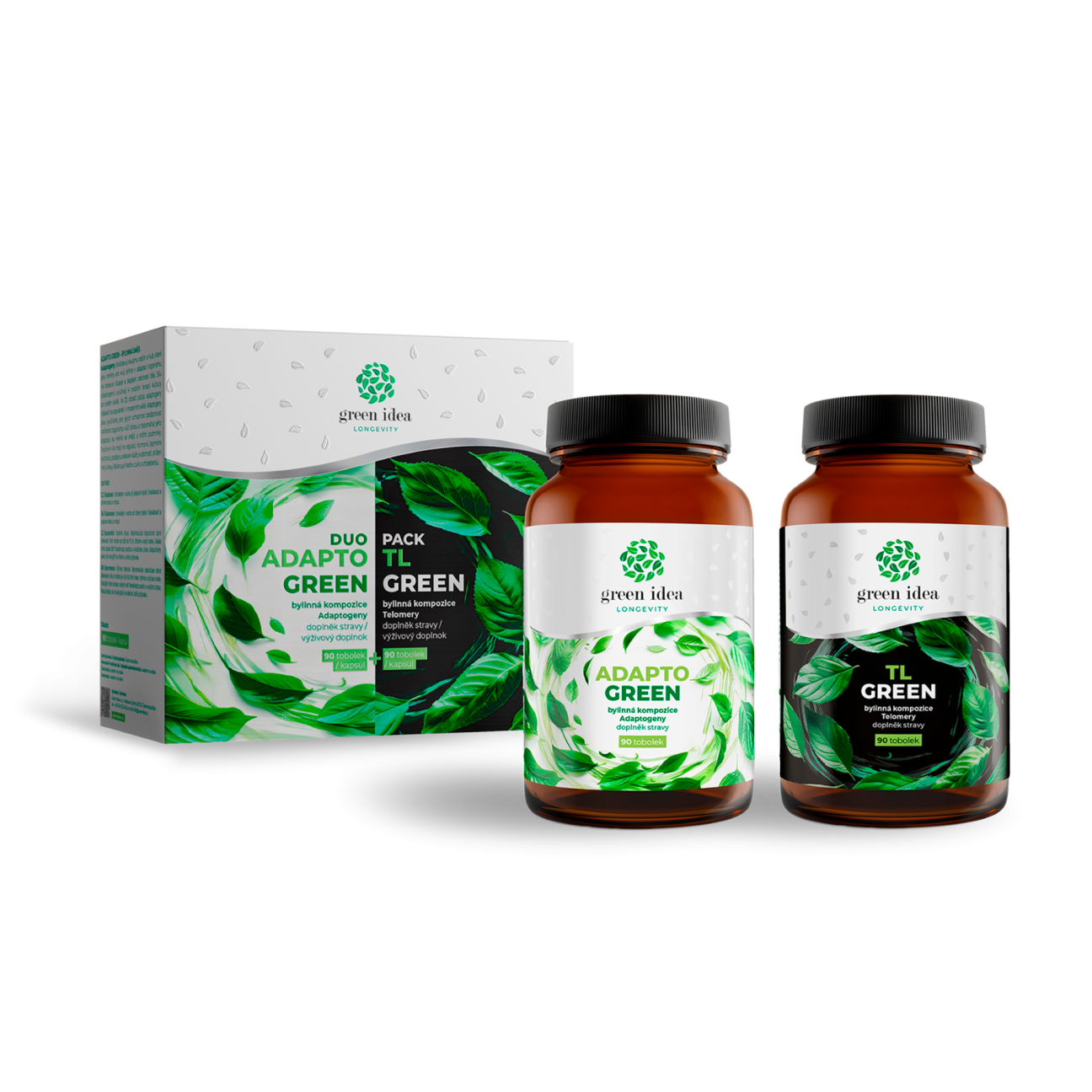 LONGEVITY DUOPACK - ADAPTO GREEN and TL GREEN capsules