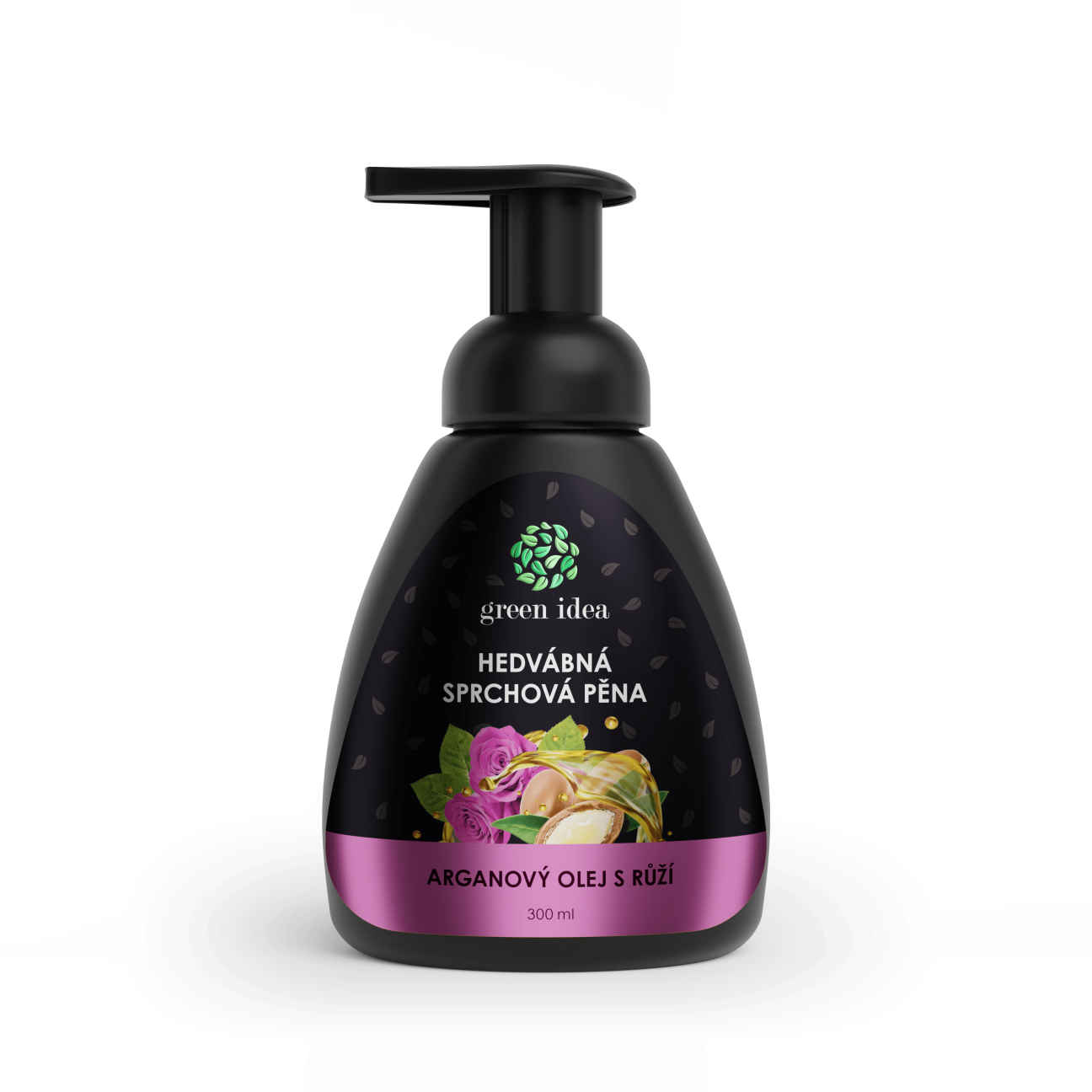 Silky shower foam - argan oil with rose