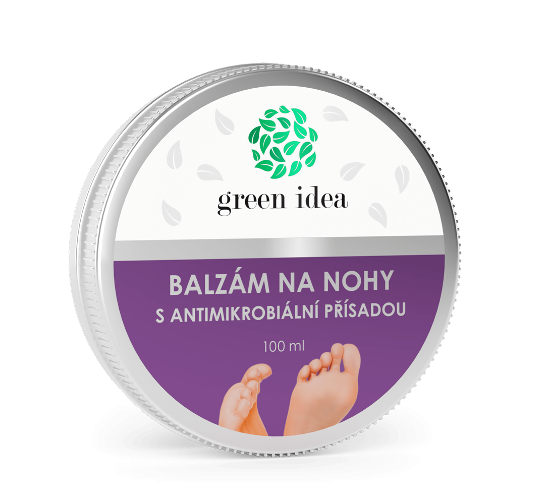 Foot balm with antimicrobial active substance