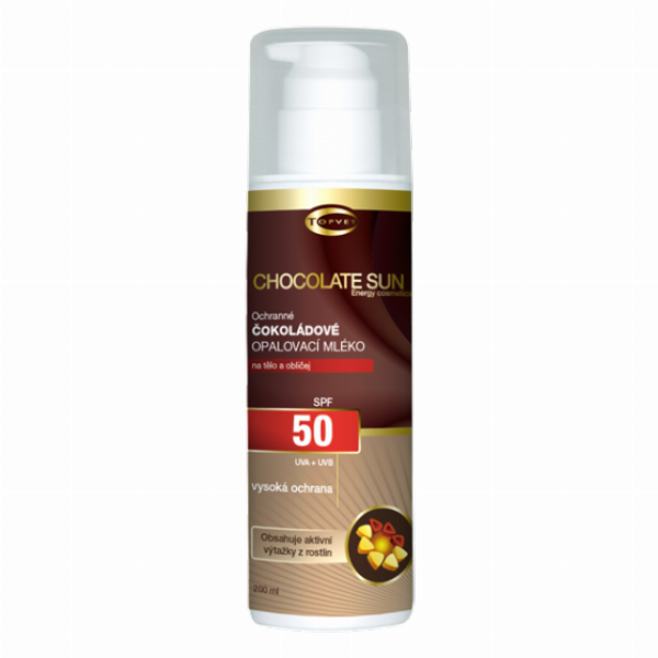 Chocolate sunscreen lotion SPF 50