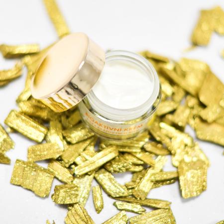 Bioactive cream with 24 carat gold